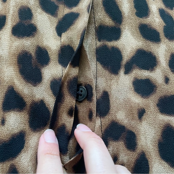 Reformation Leopard Print Button Down Shirt - Picture 4 of 8